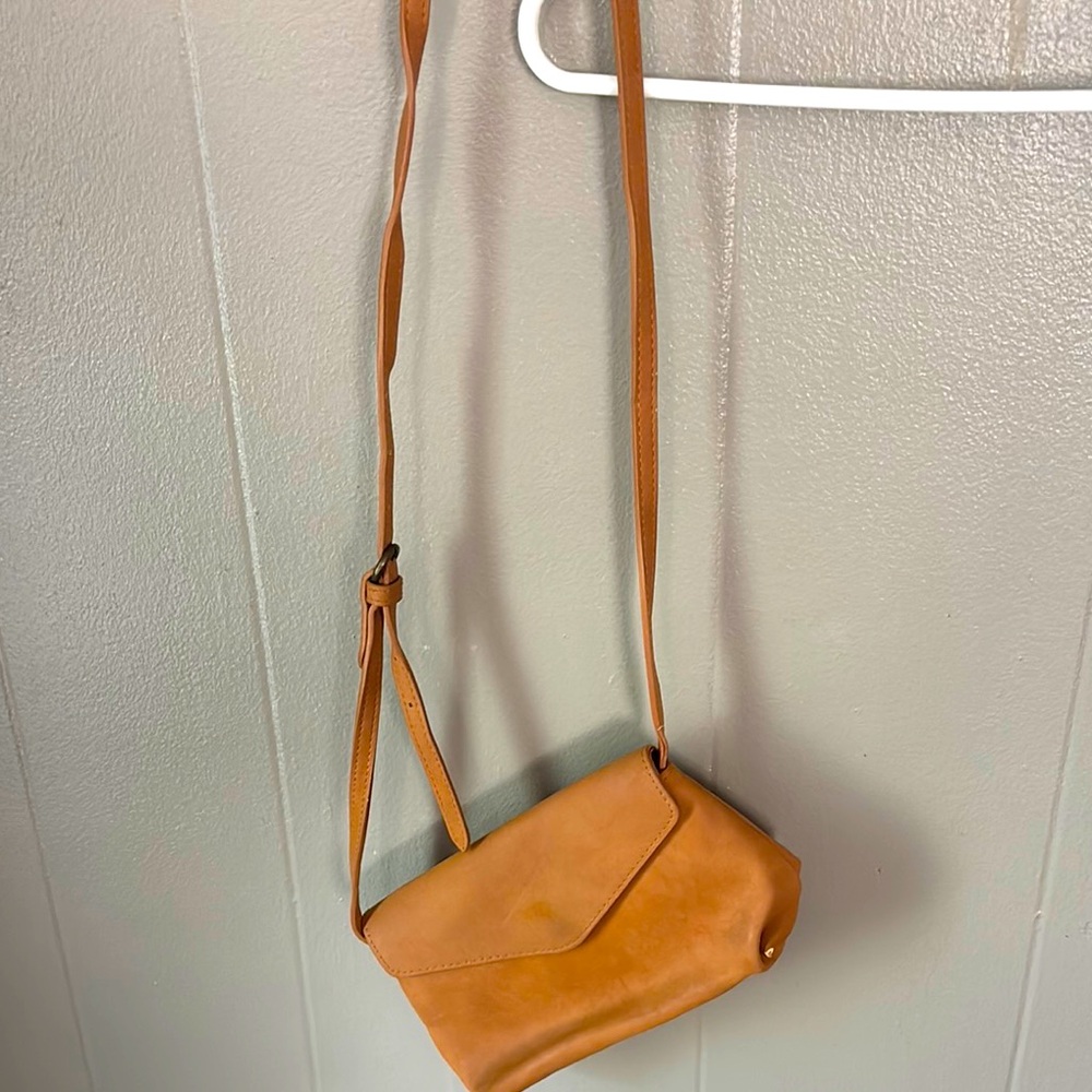 Tan Leather Crossbody Bag